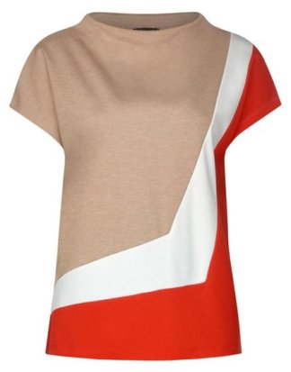 STREET ONE T-Shirt im Color Block Design