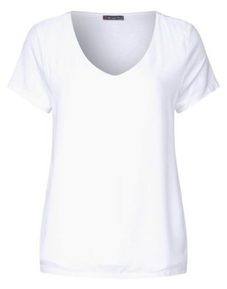 STREET ONE V-Shirt zweilagig