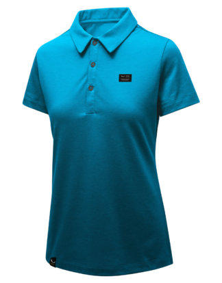 Salewa Polo-Shirt, Kurzarm blau