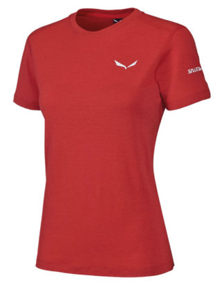 Salewa T-Shirt, Kurzarm, Atmungsaktiv rot