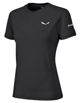 Salewa T-Shirt, Kurzarm, UV Schutz 25+, Atmungsaktiv schwarz