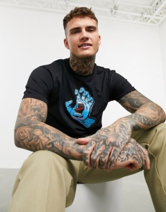 Santa Cruz - Screaming Hand - Schwarzes T-Shirt