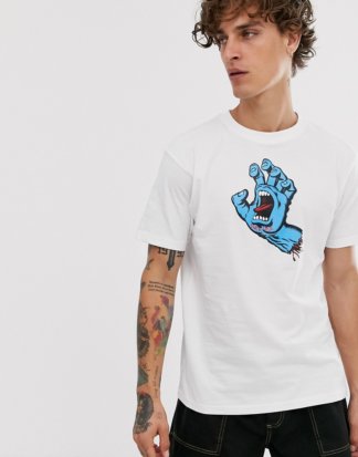 Santa Cruz - Screaming Hand - Weißes T-Shirt