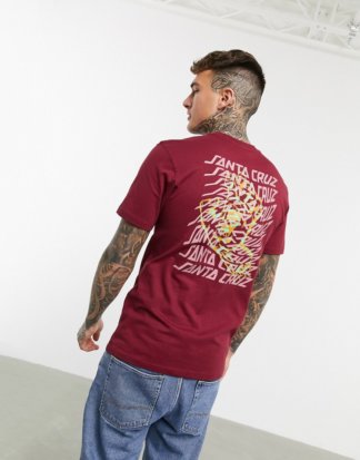 Santa Cruz - Vortex Hand - Burgunderrotes T-Shirt