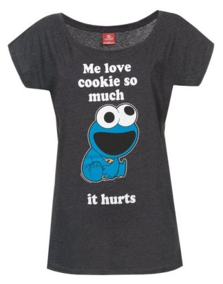 Sesamstrasse T-Shirt "Sesamstrasse Me Love Cookie"