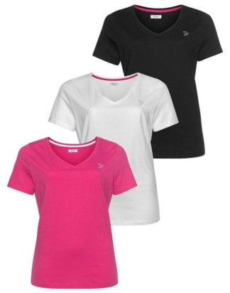 Sheego T-Shirt (Packung, 3-tlg)