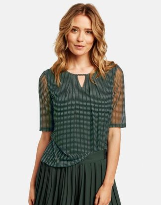 Shirt aus Mesh Grün 36/S