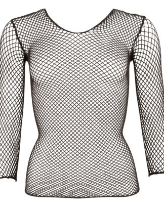 Shirt aus Netzstoff, elastisch, mit 3⁄4-Arm