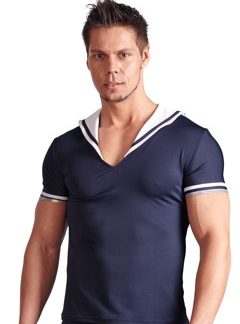 Shirt im Matronsen-Look, mit Streifen an den Ärmeln