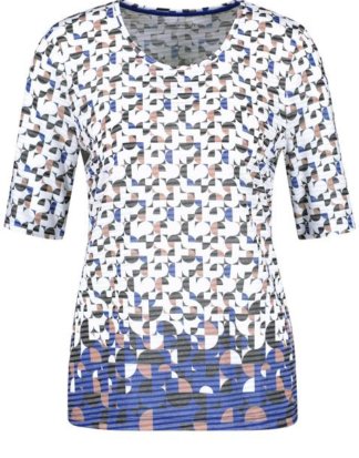 Shirt mit Ausbrennermuster Mehrfarbig 42/M