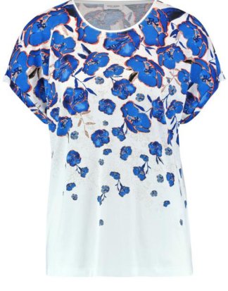Shirt mit Blumen-Degradée Mehrfarbig 36/S
