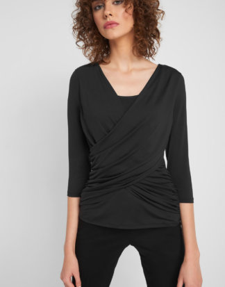 Shirt mit Drapierung