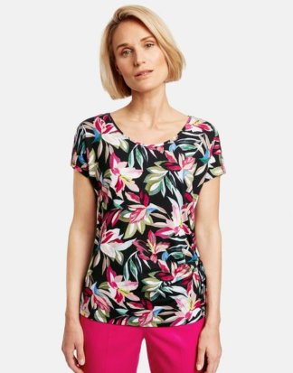 Shirt mit Flowerprint Mehrfarbig 40/M