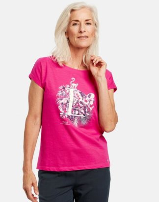 Shirt mit Frontdruck organic cotton Pink 36/S Mindestbestellwert von 29 € erforderlich
