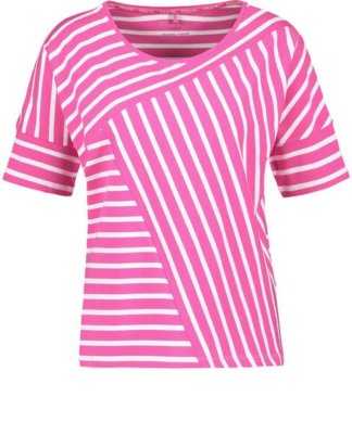 Shirt mit Streifenpatch Pink 36/S