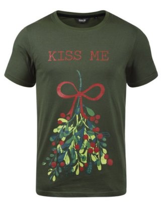 Solid Rundhalsshirt "Alasko" T-Shirt mit Weihnachtsmotiv