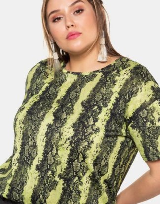 Studio Untold T-Shirt T-Shirt, Snakeprint, Allover-Print, halber Arm