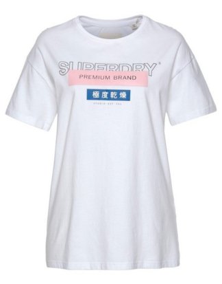 Superdry T-Shirt "PREMIUM BRAND PATCH PORTLAND TEE" im trendy Boxy-Schnitt