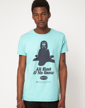 Supremebeing - Sleet - T-Shirt-Blau