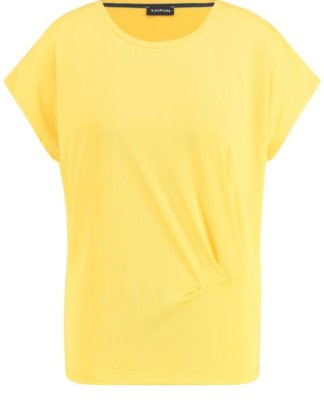 T-Shirt mit Raffung Gelb XXS