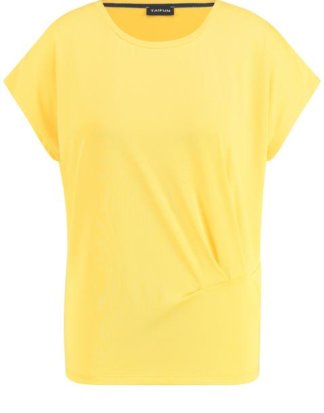 T-Shirt mit Raffung Gelb XXS
