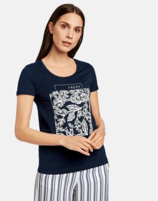T-Shirt organic cotton Blau XXS