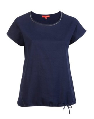 THEA T-Shirt in grober Leinenoptik