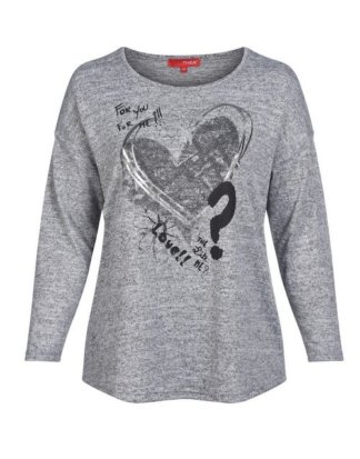 THEA T-Shirt mit Herz-Druck
