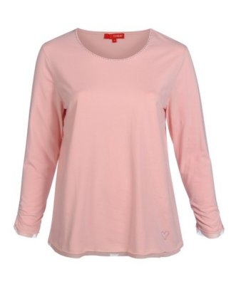 THEA T-Shirt mit Rundhals und Strass-Steinchen