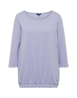 TOM TAILOR 3/4-Arm-Shirt "Shirt mit Raffung am Saum"