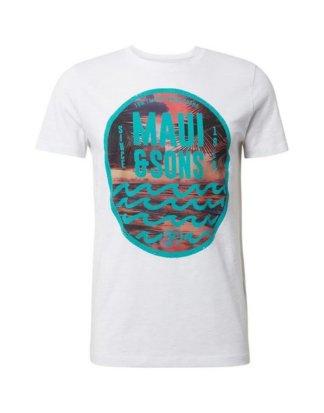 TOM TAILOR Denim T-Shirt "Maui & Sons: T-Shirt mit Foto-Print"