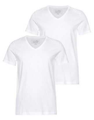 TOM TAILOR Denim T-Shirt (Packung, 2-tlg., 2er-Pack)