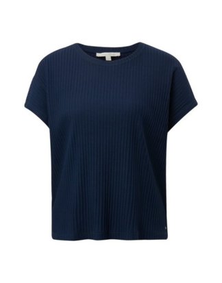 TOM TAILOR Denim T-Shirt "T-Shirt in Rippoptik"