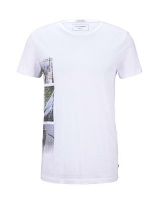 TOM TAILOR Denim T-Shirt "T-Shirt mit seitlichem Fotoprint"