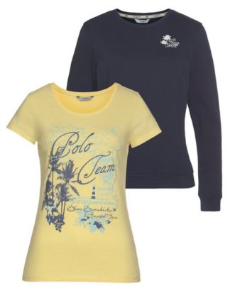 TOM TAILOR Polo Team Sweatshirt (Set, 2-tlg., mit T-Shirt)