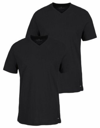 TOM TAILOR T-Shirt (2er-Pack) mit V-Ausschnitt