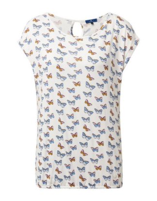 TOM TAILOR T-Shirt "Gemustertes T-Shirt"