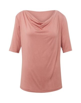 TOM TAILOR T-Shirt "T-Shirt mit Wasserfallausschnitt"