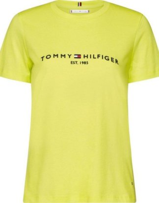 TOMMY HILFIGER T-Shirt "NEW TH ESS HILFIGER C-NK TEE SS" mit gesticktem Tommy Hilfiger Logo-Schriftzug & Flag