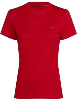 TOMMY HILFIGER T-Shirt "TESSA" mit kleinem Marken-Flaggen-Detail