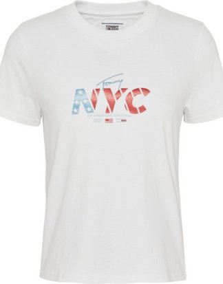 TOMMY JEANS T-Shirt "TJW NYC TEE" mit City Print auf der Brust