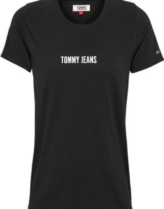 TOMMY JEANS T-Shirt "TJW STAY WILD TEE" mti markantem Leo-Print auf dem Rücken