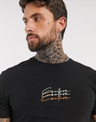 The Couture Club - T-Shirt mit Schriftzug in Schwarz