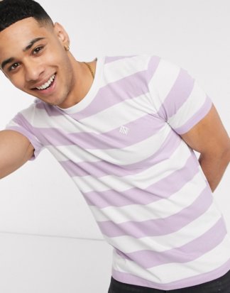 Tom Tailor - Gestreiftes T-Shirt in Weiß