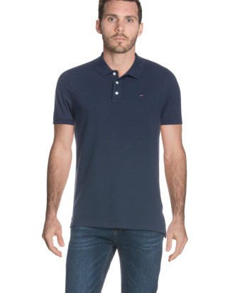Tommy Hilfiger Polo-Shirt, gerader Schnitt blau