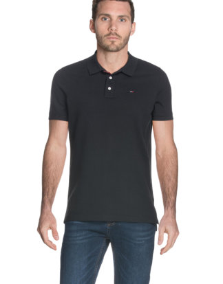 Tommy Hilfiger Polo-Shirt, gerader Schnitt schwarz