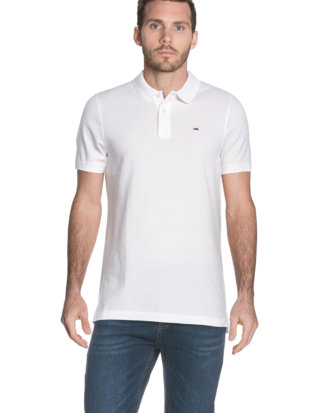 Tommy Hilfiger Polo-Shirt, gerader Schnitt weiß