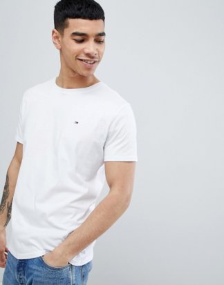 Tommy Jeans - Weißes T-Shirt mit Rundhalsausschnitt