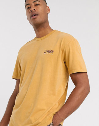 Topman - Big & Tall Copenhagn - Senfgelbes Oversize-T-Shirt