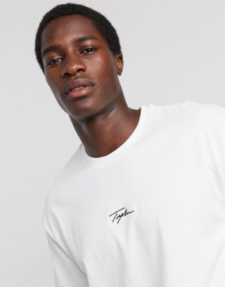 Topman - Signature - T-Shirt in Weiß
